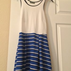 Maude L/XL Mini Sundress with Blue/white Strips